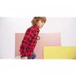 Amasslove Little Girls' Boys' Plaid Shirts Long Sleeve Flannel Button Down Shirt 2-8 Years