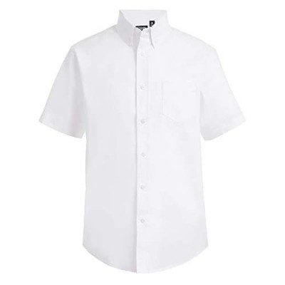 Chaps Boys' Big Short Sleeve Oxford Button-Down Dress Shirt
