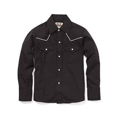 ELY CATTLEMAN Boys' Long Sleeve Solid Western Shirt with Piping