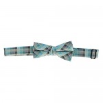 Gioberti Boy's Long Sleeve Dress Shirt + Plaid Tie Bow Tie and Hanky