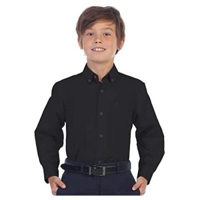 Gioberti Boy's Oxford Long Sleeve Dress Shirt