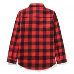 Kids Long Sleeve Boy's Plaid Flannel Button Down Shirt 2T-12