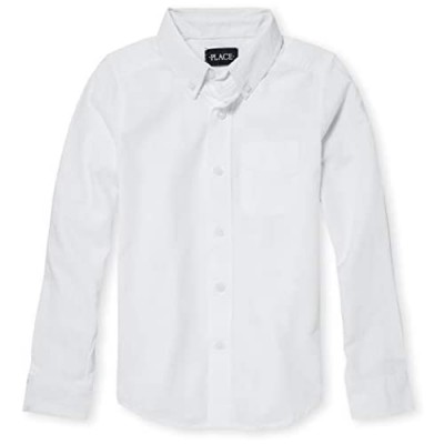 The Children's Place Boys' Long Sleeve Uniform Oxford Shirt