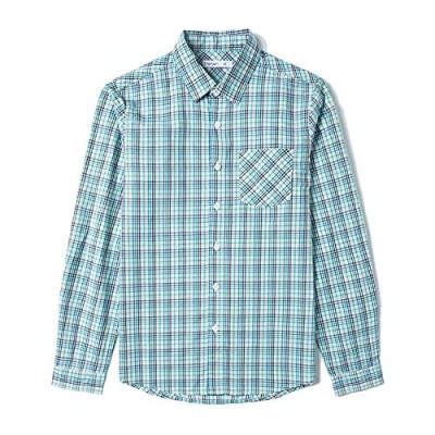 Tronjori Boy's Long Sleeve Button Down Woven Shirt