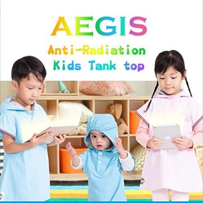 Apexgaming Aegis Anti-Radiation Clothing for Kids_Hooded Tank Top (Boy) (110cm  Blue) Made in Taiwan