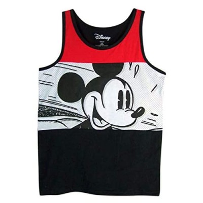 Boys Disney Red  White  and Black Mickey Mouse Speed Tank Top Shirt