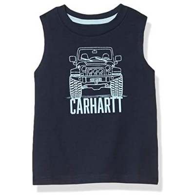 Carhartt Boys' Sleeveless Cotton Muscle Tee Tank Top