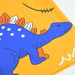 slaixiu Toddler Boys' Tank Tops Sleeveless 3 Pack Cotton Dinosaur Undershirt Set