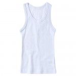 Sportoli Boys Ultra Soft 100% Cotton White Tank Top Undershirts