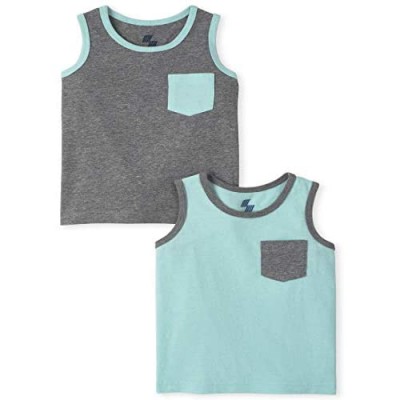The Children's Place Baby Boys' Solid Tank Tops  Pack of Two