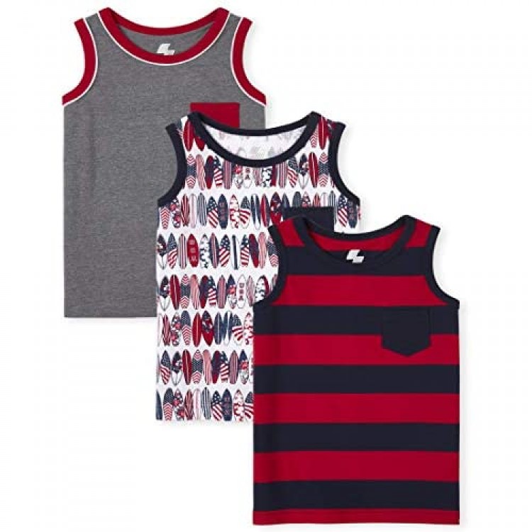 The Children's Place Boys Americana Pocket Tank Top 3-Pack
