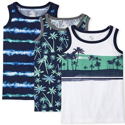 The Children's Place Boys Palm Tree Tank Top 3-Pack