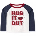 The Children's Place Boys' Toddler Hug It Out Raglan Top