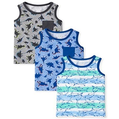The Children's Place Toddler Boys Print Tank Top 3-Pack