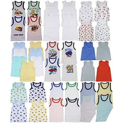 ToBeInStyle Babies' and Kids' Pack of 4 Mystery Tops and Onesies in Assorted Colors and Prints