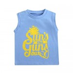 Toddler Baby Boy Tank Top Sleeveless T-Shirt Letter Sun's Out Guns Out Tank Tops Kids Casual Vest Summer Clothes