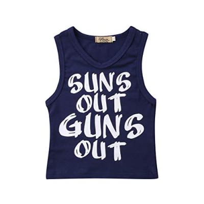 Toddler Boys Sun's Out Guns Out Tank Top Sleeevless T Shirt Tees Undershirts