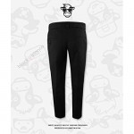 Black n Bianco Boys' First Class Slim Fit Trousers Dress Pants Gently Tapered Flat Front - Presented by Baby Muffin