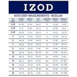 IZOD Boys' School Uniform Flat Front Twill Pants