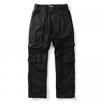 Mesinsefra Boys' Elastic Waist Cargo Pant Camouflage Casual Multi-Pockets Pull-On Pants