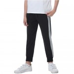 Sykooria Boys Jogger Pants Soft Casual Pants Drawstring Elastic Side Striped Sweatpants with Pockets (4T-12 Years)