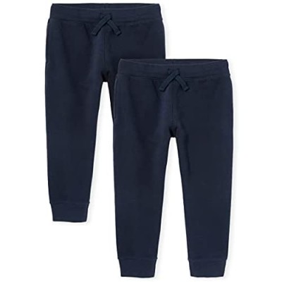 The Children's Place Boys' Uniform Fleece Jogger Pants 2-Pack