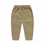 UP YO EB Little Boys Cotton Casual Pants Elastic Waist Pocket Pants