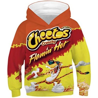 Chaos World Boys' Hoodie Realistic 3D Print Graphic Hooded Sweatshirts Galaxy Animal Pattern