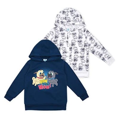 Disney Boy's 2-Piece Puppy Dog Pals Zip Up Hooded Jacket and Pullover Hoodie Set