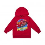Disney Cars Boy's 2-Piece Lightning McQueen Zip Up Hooded Jacket and Pullover Hoodie Set