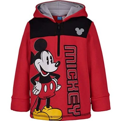 Disney Mickey Mouse Fleece Pullover Long Sleeve Hoodie (Runs small; order 1-2 sizes up)