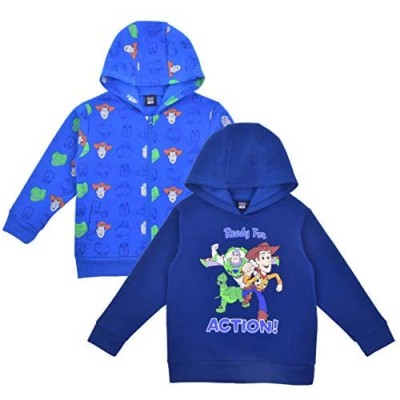 Disney Toy Story Boy's 2-Piece Zip Up Hoodie and Hooded Sweatshirt Set