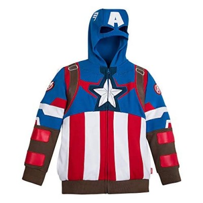 Marvel Captain America Zip Hoodie for Boys Multi