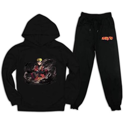 NAR-Uto Youth Fashion Hoodies and Sweatpants Tracksuit for Boys Girls