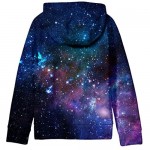 SAYM Teen Boys' Galaxy Fleece Sweatshirts Pocket Pullover Hoodies 4-16Y