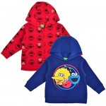 Sesame Street Boy's 2-Piece Zip Up Hoodie and Hooded Sweatshirt Set