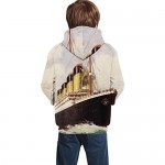 Vintage Ocean Rms Titanic Teen's Boys Hoodie Print New Drawstring Pocket Sweatshirt