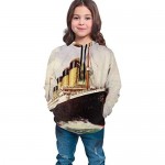 Vintage Ocean Rms Titanic Teen's Boys Hoodie Print New Drawstring Pocket Sweatshirt