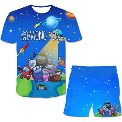 Game Role Fashion Game Imposter Shirt Boys and Girls Summer Short Sleeve Teens Youth Shorts Suit Summer T-Shirts