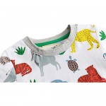 GLEAMING GRAIN Little Boys Summer Clothes 100% Cotton Short Sleeve T-Shirt and Shorts Set 2PCS