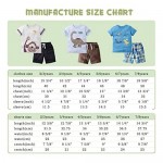 Gorboig Toddler Boy Clothes Little Boys Summer Outfits Short Sleeve Clothing Dinosaur T-Shirt & Shorts Sets 2-7T