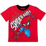 Marvel Avengers Spiderman 4 Piece Mix n' Match T-Shirt & French Terry Shorts Set