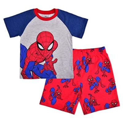 Marvel Boy's 2-Piece Spider-Man Raglan Shirt and Short Set