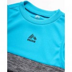 RBX Toddler Boys' Active Shorts Set - Short Sleeve T-Shirt Tank Top and Shorts Performance Playwear Set (2 Pack)