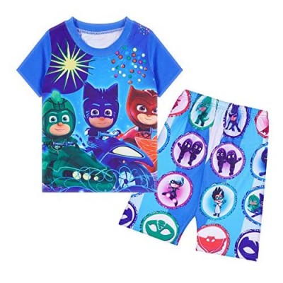 Unisex Toddler Clothing Set for Girls and Boys Fashion Casual T-shirt Shorts Set for Summer