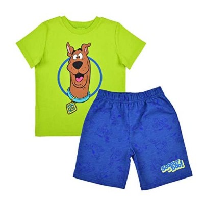 Warner Bros Scooby Doo Boy's 2-Piece Shirt and Short Set