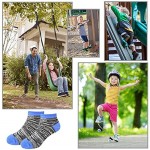 15 Pairs Kids Low Cut Socks Half Cushion Sport Ankle Athletic Socks for Boy Girl