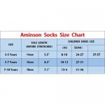 Aminson Kids Boys Girls Active Grip Ankle Low Cut Athletic Socks - Anti Non Skid Slip Slipper Crew Socks 6-12 Pack