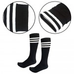 AnjeeIOT 1 Pair Kids Soccer Socks School Team Dance Sports Socks High Socks For 5-10 Years Old Youth Boys & Girls