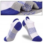 Comfoex Boys Socks 6 Pairs Ankle Athletic Sock Half Cushioned Low Cut Socks for Little Big Kids